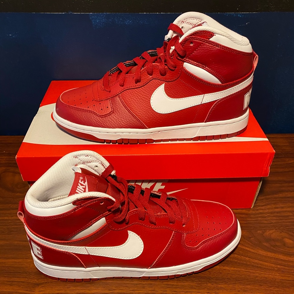 Nike Big Nike High Gym Red White Size 8.5